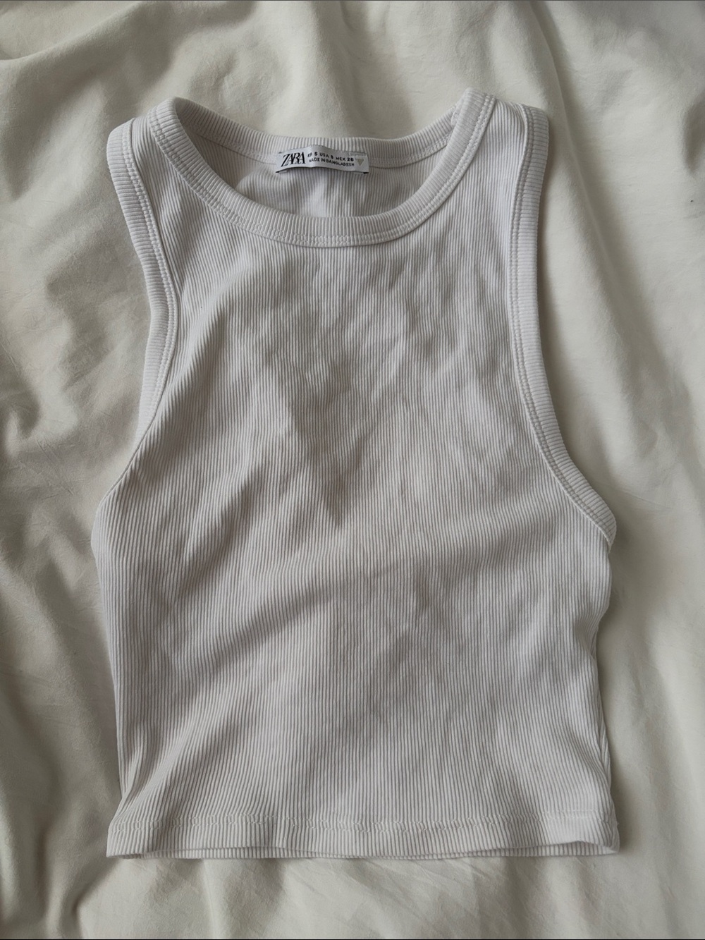 Zara white tank